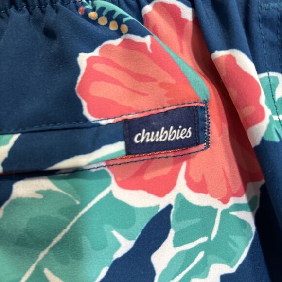 Chubbies Swim Trunks Men's Size Large Floral Reefs Bathing Suit Shorts 5.5" - Picture 11 of 16